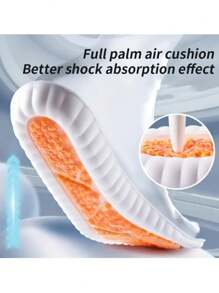 1 双气垫运动减震鞋垫，高弹性跑步鞋垫，除臭，舒适脚垫