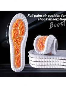 1 双气垫运动减震鞋垫，高弹性跑步鞋垫，除臭，舒适脚垫