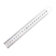 1 Stück/2 Stücke 20cm/30cm Edelstahl Lineal, Messwerkzeug Metall Gerade Lineal (geeignet für Hausmessungen, Handwerk, Elektroinstallation, Zeichnungsmessung), Schulbedarf, Rückkehr zur Schule