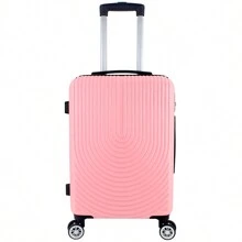 Maleta de avión, equipaje de mano, trolley de viaje, ABS, rígido, 4 ruedas, maleta de cabina rígida con asa telescópica, 57 x 35 x 20 cm, maleta de viaje duradera, resistente al agua, color negro