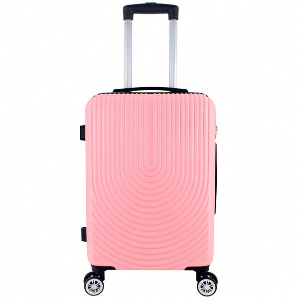 Maleta de avión, equipaje de mano, trolley de viaje, ABS, rígido, 4 ruedas, maleta de cabina rígida con asa telescópica, 57 x 35 x 20 cm, maleta de viaje duradera, resistente al agua, color negro