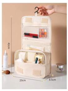 Toiletry Bag Organizer Portable Toiletry Bag Travel Bag With Hook, Foldable Travel Toiletry Bag For Halloween And Christmas - Hồng - Xem 3