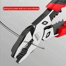 Alicates multifuncionales de acero de cromo vanadio, aptos para reparación de automóviles y uso doméstico, herramientas para hombres, que incluyen pelacables, prensado de cables y talla grande.