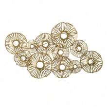 24x2x42" Gold Iron Wall Art,Sachper-70