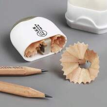 Random Color Multi-Function Large Capacity Cartoon Eraser, No Debris Two-In-One Pencil Sharpener, Dust Removal Wheel Eraser