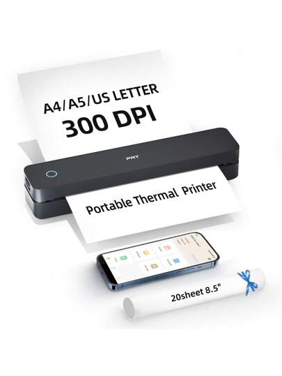 PRT طابعة محمولة PRT MT610 برو لاسلكية للسفر، طابع...