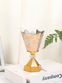 1 PIEZA Quemador de incienso de estilo árabe de hierro, decoración para el hogar, decoración de habitación, decoración de fiesta y festiva