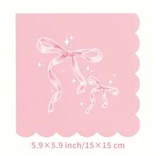 Pink Bow Party Supplies Cute Supplies Bachelorette Party Tableware Set With Pink Bow Paper Plates Napkins Cups For Engagement Birthday Shower Wedding