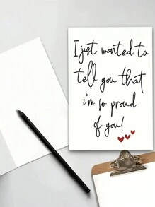 1PC Thiệp chúc mừng sinh nhật tự hào Thiệp chúc phúc dễ thương Thích hợp để gửi cho gia đình, đối tác, bạn bè, đồng nghiệp, một tấm thiệp chúc phúc chân thành - Nhiều màu - Xem 4