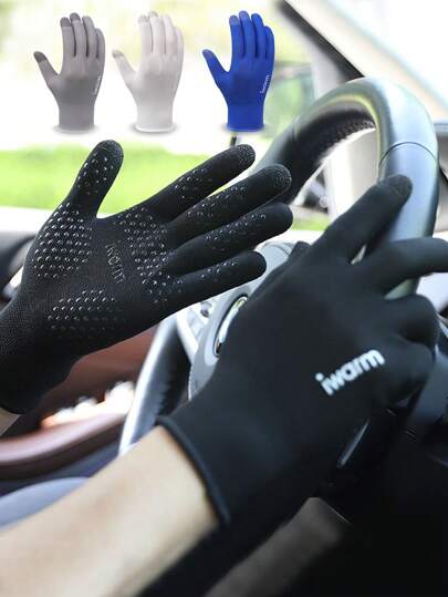 Thin Touchscreen Couple Gloves, Windproof, Anti-Slip, Suitable For Motorcycle, Bicycle, Off-Road Vehicles