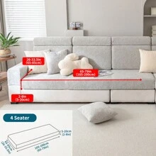 1pc Tea Leaves Jacquard Sofa Cover, All-Season Protective Slipcover, Stretchy & Machine Washable, Fits Single/Loveseat/3-4 Seater/Sectional Sofa Gifts Birthday Graduation