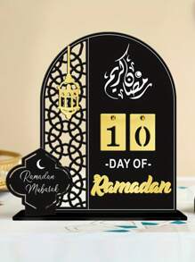 1 pezzo Calendario dell'avvento in acrilico con supporto, numeri sostituibili, decorazione per le vacanze, regalo ideale per l'Eid islamico, decorazione per la casa, decorazione per la stanza, decorazione per le vacanze, compleanno, laurea - Multicolore - Visualizzare 12