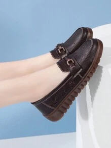 Women's Flat Slip-On Casual Solid Color House Slippers