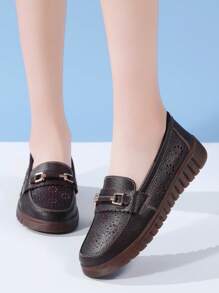 Women's Flat Slip-On Casual Solid Color House Slippers