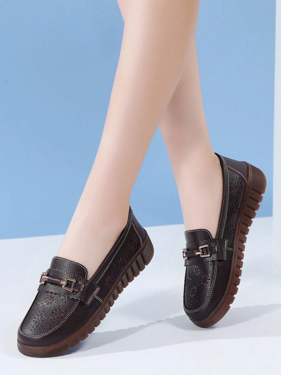 Women's Flat Slip-On Casual Solid Color House Slippers