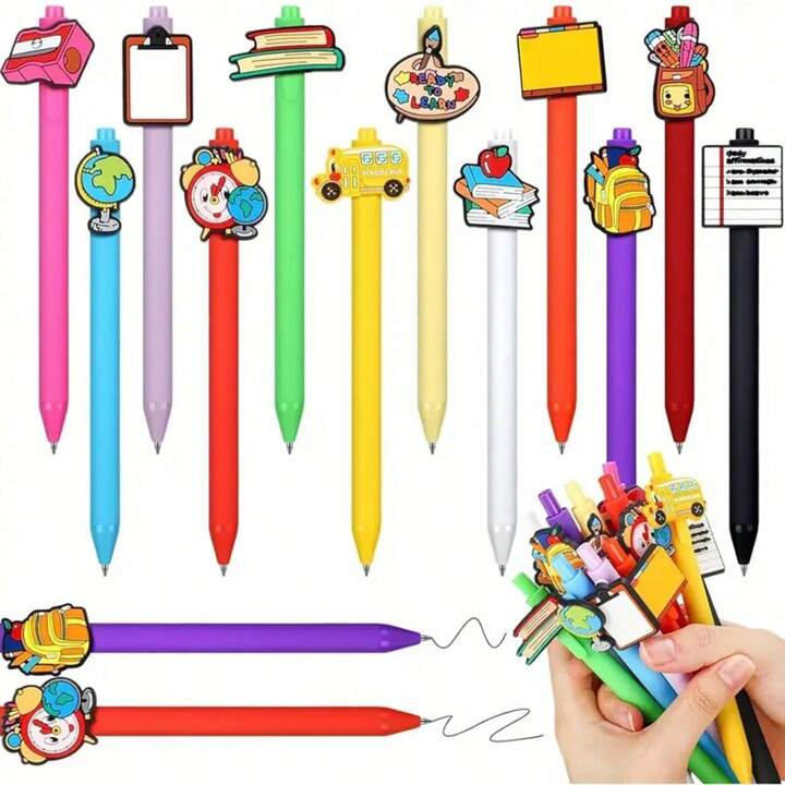 YJ PREMIUMS 8 PC Teacher Ballpoint Pens Teachers Appreciation Pen; Best Cool Cute Ballpoint Teaching Gift Set For Office School Preschool