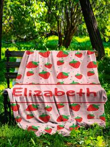 1 chiếc chăn vải nỉ tùy chỉnh được cá nhân hóa cho trẻ em có thiết kế hình quả dâu tây vẽ tay, được thiết kế riêng theo tên của trẻ. Mềm mại và ấm áp, hoàn hảo để kỷ niệm những khoảnh khắc quý giá. Chiếc chăn này là một món quà tuyệt vời cho ngày lễ dành cho trẻ em, bạn bè, em bé và những người thân yêu, thích hợp để ngủ trưa, cắm trại và du lịch. Lý tưởng cho sinh nhật và ngày thiếu nhi. Ý tưởng quà tặng mùa đông cho bé trai bé gái ngày lễ tình nhân, đa chức năng, trang trí, chữ cái, phong cách, hiện đại, đầy màu sắc, dễ thương, đáng yêu, dễ thương, giản dị, tùy chỉnh, cá nhân hóa, độc đáo, tùy chỉnh, con trai, con gái - phong cách 1 - Xem 5