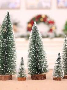 Mini Christmas Tree Small Cedar Tabletop Christmas Tree Setting Christmas Gift Christmas Decorations - Nhiều màu - Xem 5