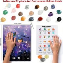 24 Gemstones Rock Collection Advent Calendar 2024, 24 Days Christmas Countdown Calendar For Kids Xmas Girls Boy Gift - Purple - View 4