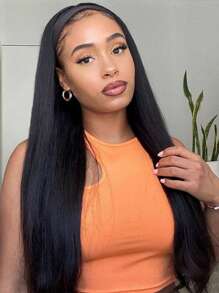 Straight Headband Wigs Natural Color 150% Density Headband Wig Human Hair Straight Brazilian Virgin Human Hair Headband Wigs For Women Glueless None Lace Front Human Hair Wigs