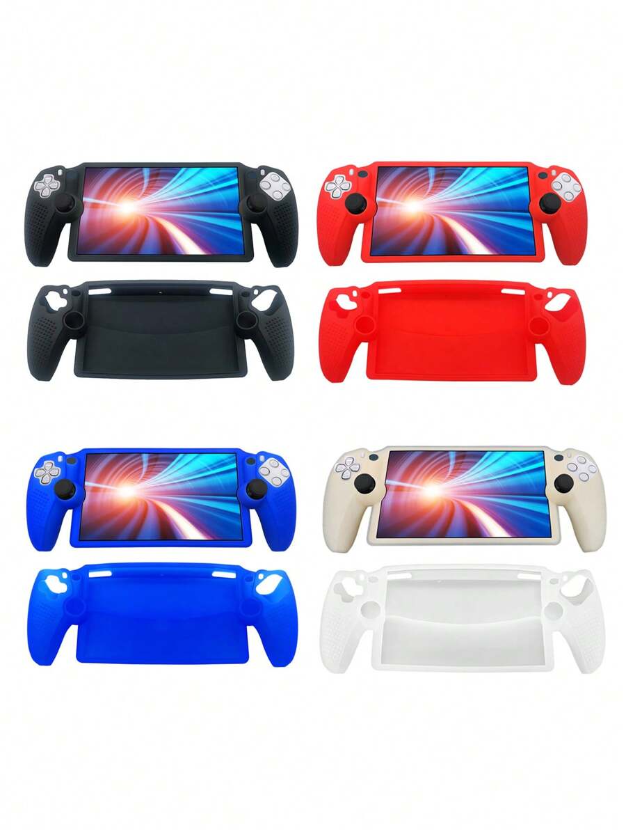 1pc Portal Remote Play Game Protective Case, Anti-Drop, Anti-Dust, Anti-Scratch, Anti-Sweat, Enhances Gameplay Grip - Multicolor - View 1