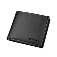 New Men's Wallet, Short Bifold Wallet, Business Casual Horizontal Wallet