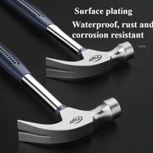 1 pieza Martillo multiusos compacto para el hogar, hecho de acero al carbono de alta calidad, resistente a la oxidación, portátil, apropiado para manualidades de decoración del hogar, diversos arreglos y como herramienta de emergencia para interiores/exteriores, herramientas para hombres