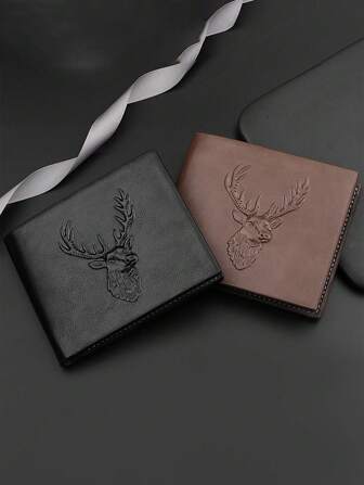 1pc A Stylish And Practical Wallet With Multiple Functions And Card Slots For Men, Equipped With A Shielded Cash Card Holder, Suitable For Deer Hunting Boyfriends And Husbands To Use. Christmas Gifts For My Deer Hunting Boyfriend And Husband On Father's Day, Valentine's Day Gifts