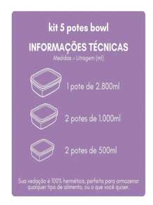kit saladeira 5 peças redondo com tampa rosê