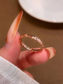 1 pièce Bague en nid d'abeille scintillante et brillante en zirconium à la mode pour femmes en argent sterling 925. Bague de fiançailles de mariage pour rendez-vous amoureux. Bijou de qualité, cadeau d'anniversaire, cadeau pour la petite amie