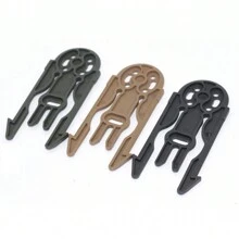 Tactical MOLLE Quick Release Insert Plate, Multifunctional Quick Draw Holster, Utility Pouch, Detachable Belt Clip System For Outdoor - Black - View 5