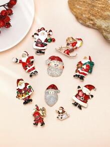 女士精美圣诞树胸针 中性植物别针 多色可选 休闲派对配饰 礼物 - 聖誕樹 - 查看 10