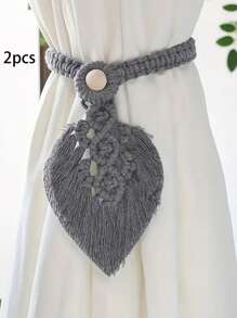 2pcs Curtain Ties - Handmade Woven Curtain Ties, Bohemian Home Decor Curtain Ties For Indoor And Outdoor Curtain Decoration Gifts Birthday Graduation