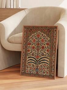 1幅复古伊斯兰清真寺壁画，伊斯兰风格墙画，穆斯林家居装饰 - 穆斯林婚礼礼物 - 清真寺建筑 - 伊斯兰艺术 - 抽象画，无框 - 彩色 - 查看 1