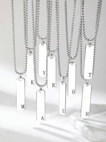 26 件不锈钢字母吊坠项链，时尚简约个性嘻哈百搭欧美街头风格男士 - 項鍊 - 查看 12