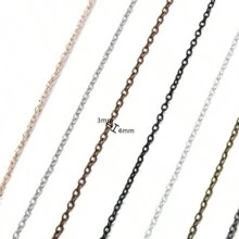 1 卷，10 码/卷金属珠链、圆珍珠链、玻璃珠链、珠链、吊饰标签链、DIY 珠宝配件 - 鐵珠鍊 - 查看 8