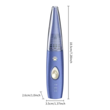 Aparador de Patas para Cães com Sucção a Vácuo, Aparador de Pelos de Patas para Cães e Gatos com 2 Modos, Máquina de Tosa Elétrica Recarregável e Sem Fio, Design de Baixo Ruído, Aparador de Pelos para Patas e Rosto de Gatos, Máquina de Tosa para Cães e Gatos