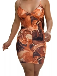 Combo Of 3 Short Tie Dye Tube Dresses With Padded Bra - Màu Hồng Tươi - Xem 3