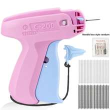 Micro Tagging Gun For Clothing, Upgraded Fine Stitch Gun, No Jam Mini Stitch Gun For Clothes, Quick Clothing Fixer Sewing Tool Kit With 6 Needles, 1000 Black & 1000 White 5mm Mini Fasteners