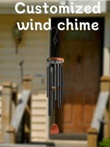 (Customized) Outdoor Large Wind Chimes, Memorial Wind Chimes, Soothing Tones, Large Aluminum Wind Chimes, Outdoor Soothing Melody Wind Chimes, Suitable For Mothers, Colleagues, Bosses, Teachers, Nurses, Friends, Retirement Happy Gifts, Farewell Gifts, Zen Yoga Garden Courtyard Decoration