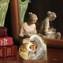 1 tượng Đức Mẹ Đồng Trinh bế Chúa Giêsu Hài Đồng hình trái tim bằng acrylic, thích hợp trang trí nhà cửa, văn phòng, phòng khách, phòng ngủ, là vật trang trí nghệ thuật tinh tế, món quà sinh nhật lý tưởng cho bạn bè và gia đình. - Nhiều màu - Xem 4