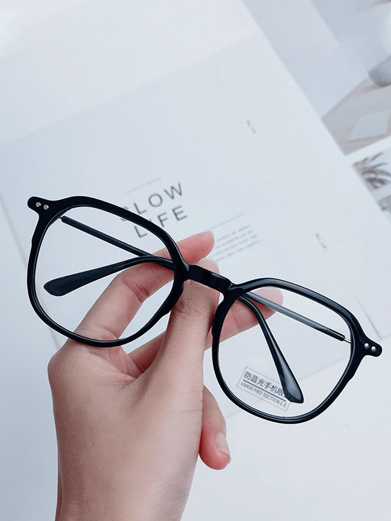 Novos Óculos de Moda Vintage 2025, Óculos Coreanos Estilosos Sem ...