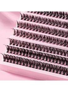 30/40/50/60/80/100D 8-16 mm D Curl Kit de extensión de pestañas con unión de pestañas y pegamento de sellado, grupos de pestañas, herramientas de maquillaje, kit de extensión de pestañas DIY para pegar pestañas,pestañas pestans extensiones de pestañas