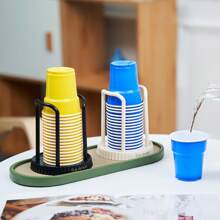 Giá để cốc tối giản, Giá để cốc dùng một lần, Giá để cốc dùng một lần, Giá để cốc giấy để bàn, Giá để máy làm mát nước - Nhiều màu - Xem 5