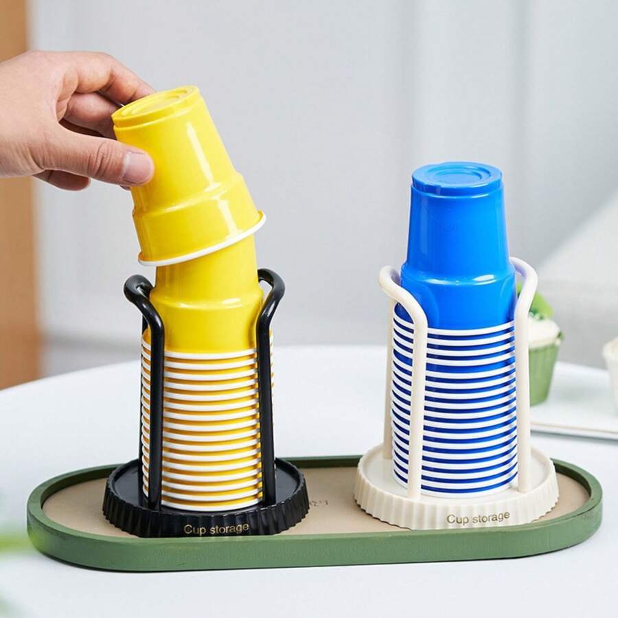 Giá để cốc tối giản, Giá để cốc dùng một lần, Giá để cốc dùng một lần, Giá để cốc giấy để bàn, Giá để máy làm mát nước - Nhiều màu - Xem 1