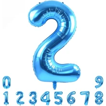 Balon Angka Warna-warni 40 Inci untuk Pesta Ulang Tahun, Acara Ulang Tahun Pusat Perbelanjaan, Dekorasi Peringatan - Biru - View 15