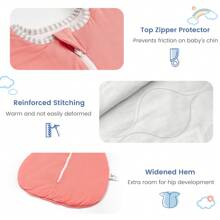 Winter Shark-Fin Transition Swaddle - 2.5 Tog Rayon Made From Bamboo Sleep Sack Transitional Swaddle Sack Baby Wearable Blanket