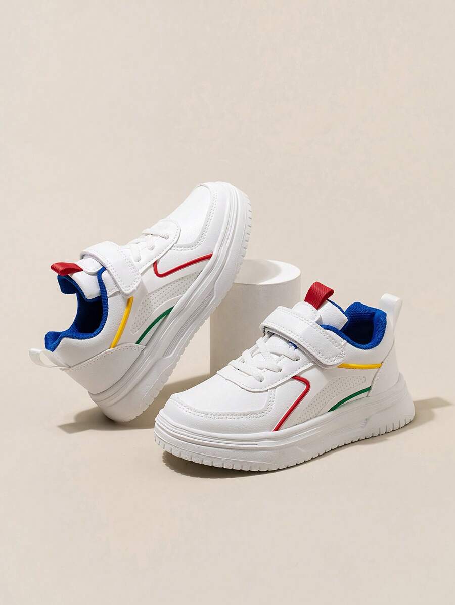 1 双儿童休闲轻便帆布运动鞋，男女通用儿童运动鞋，四季皆宜