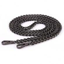 钱包链带，奢华时尚替换扁平金属链带扣套装，适用于 DIY 单肩斜挎包手提包 - 彩色 - 查看 10