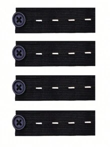 6pcs Elastic Adjustable Buckle Waistband Extender Belt For Maternity Jeans, Adjustable Pants Waist Extender